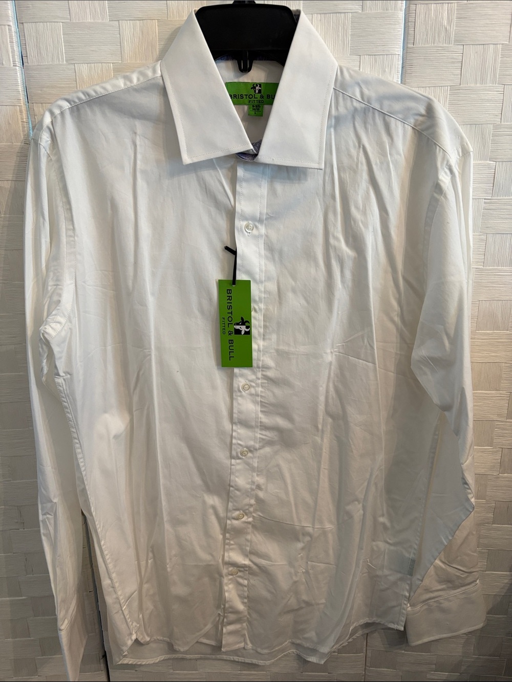 Bristol & Bull Classic White Men's Dress Shirt